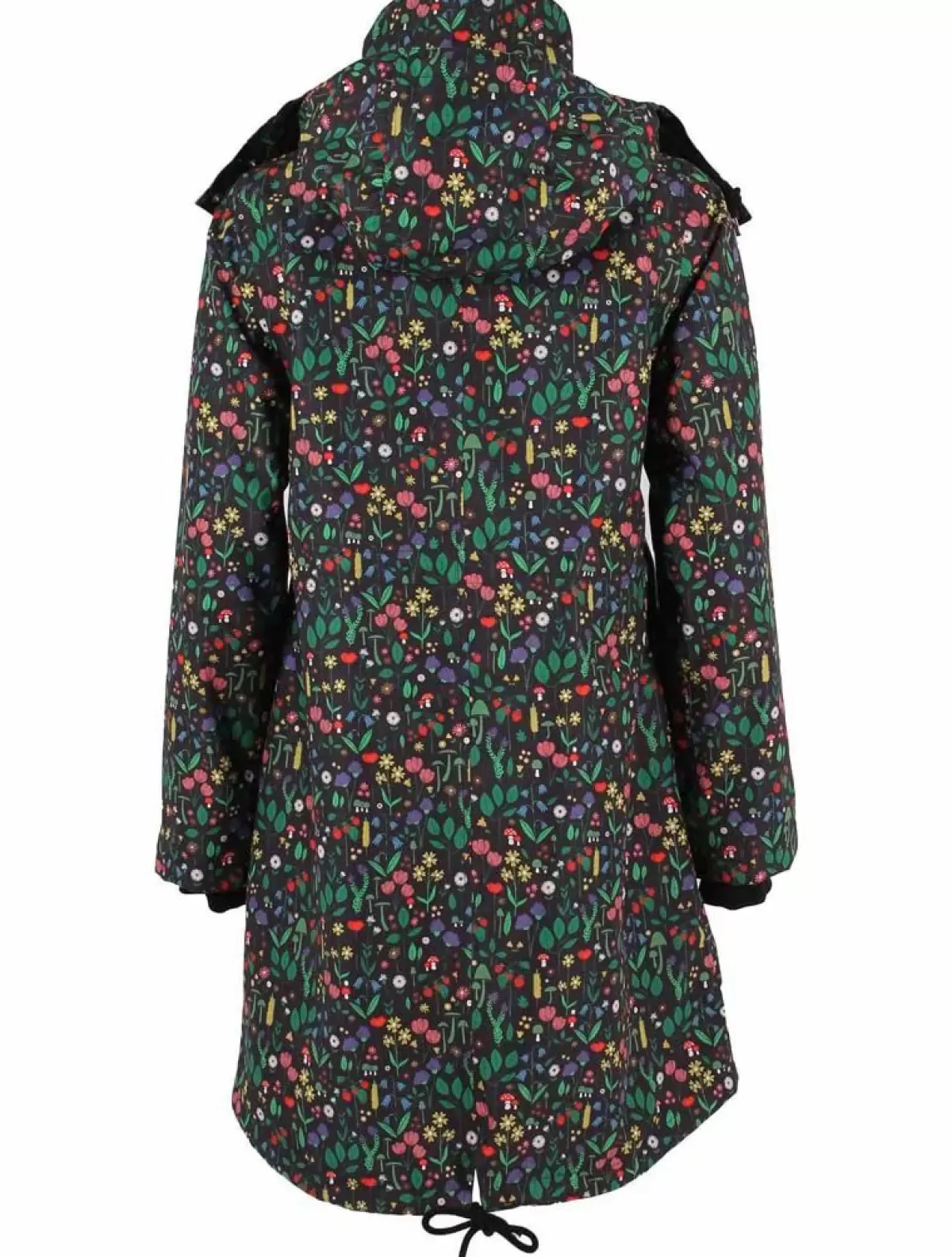 Dame Danefæ Daneturell Midseason Coat Black Botanical