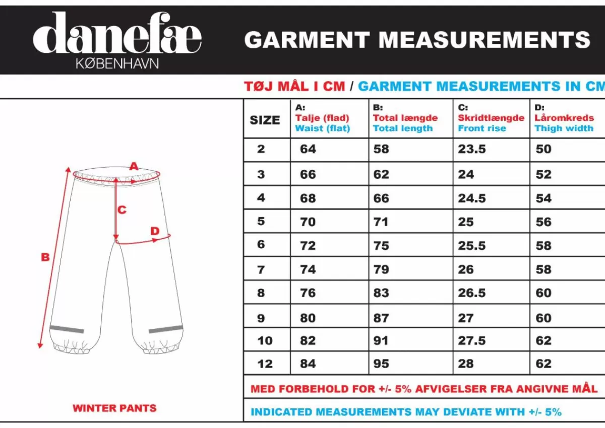 Børn Danefæ Danewinter Pants Army