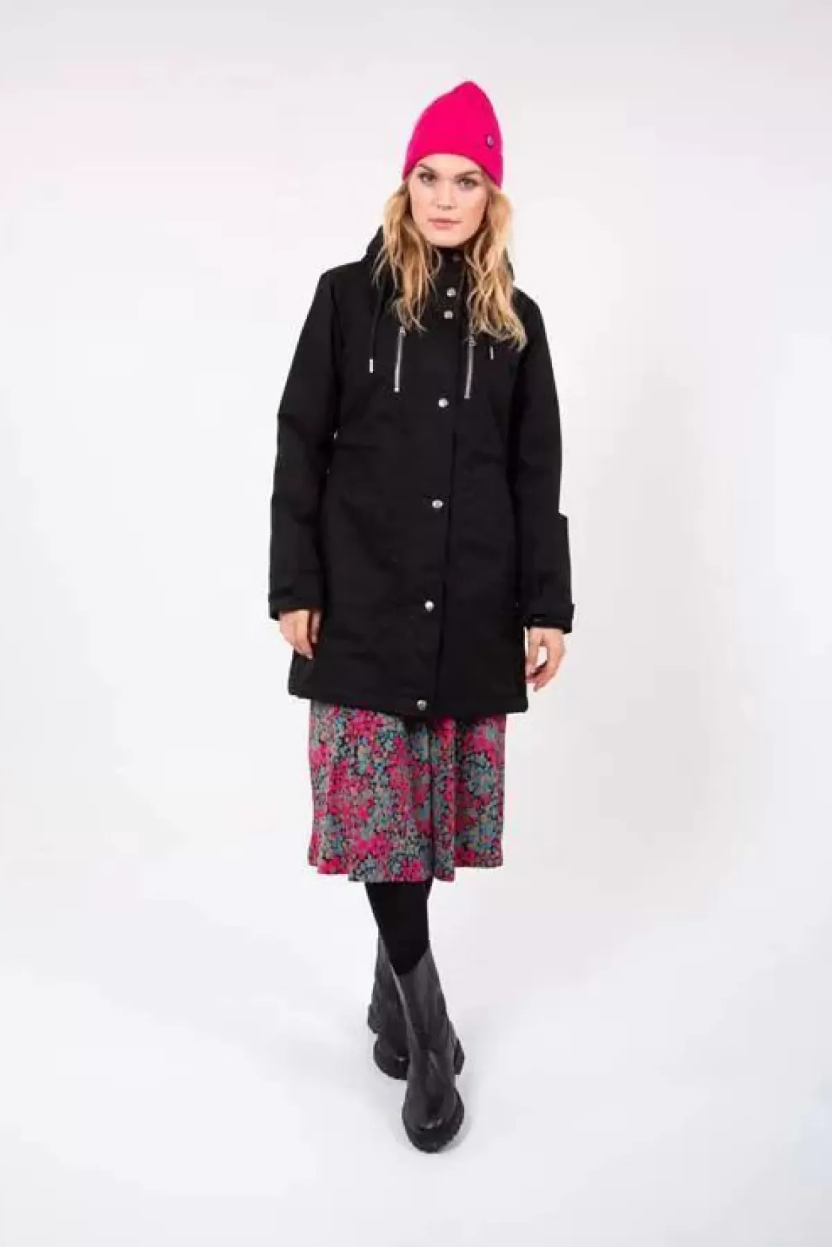 Dame Danefæ Daninge Winter Parka Black Brushed