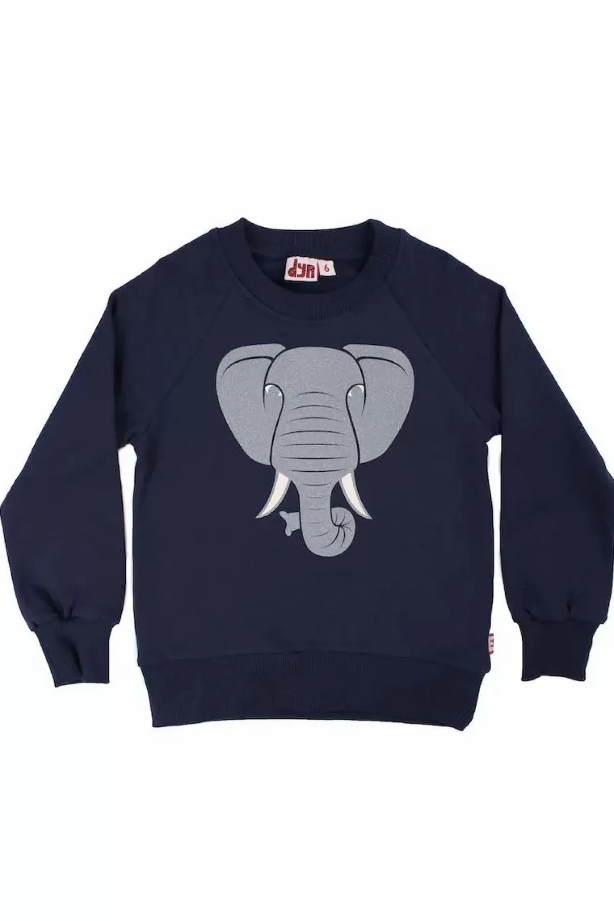 Børn Danefæ Dyrbellow Sweat Navy Glitter Elefant