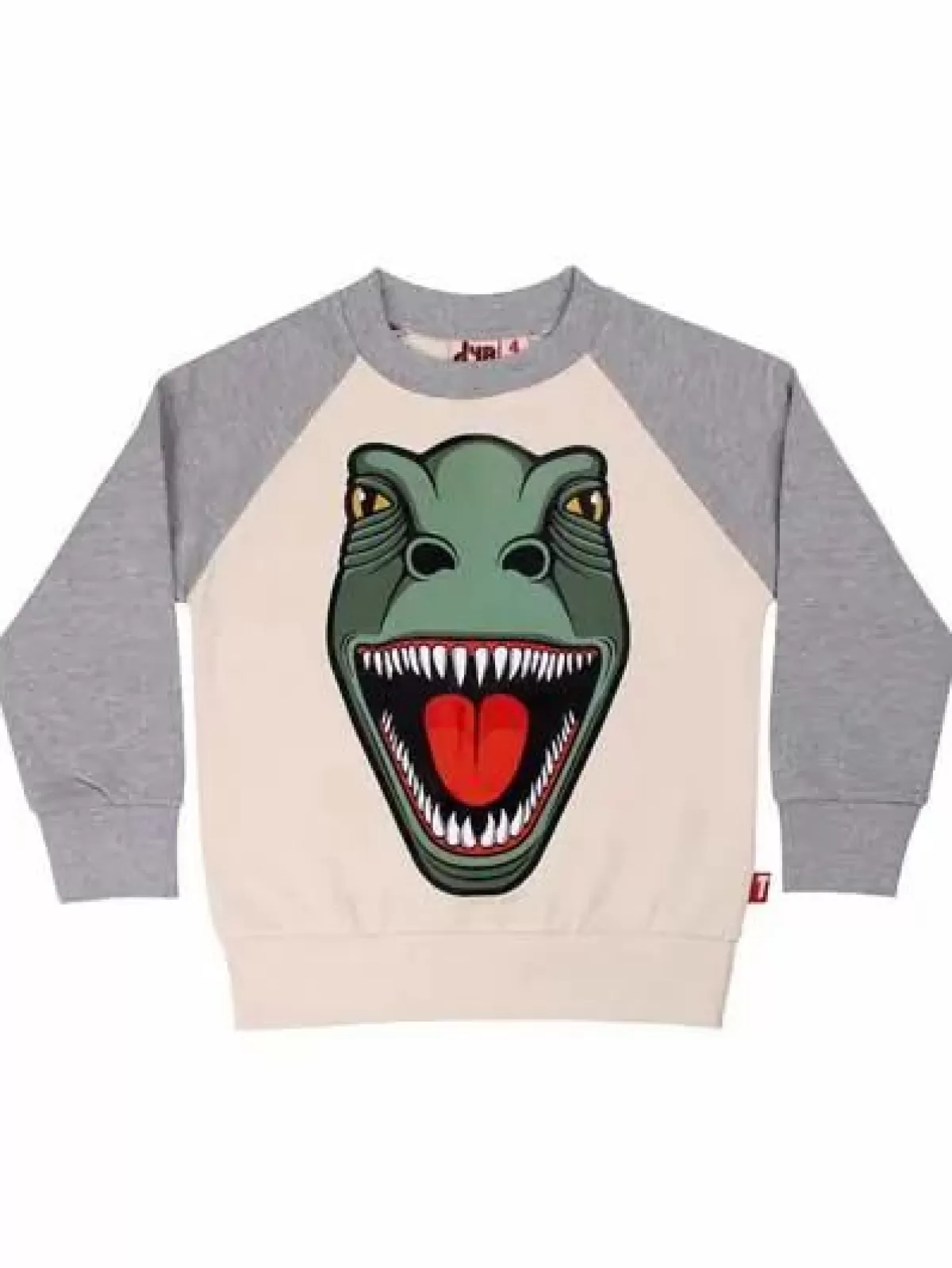 Børn Danefæ Dyrbellow Sweat Putty/Hthr Grey T-Rex