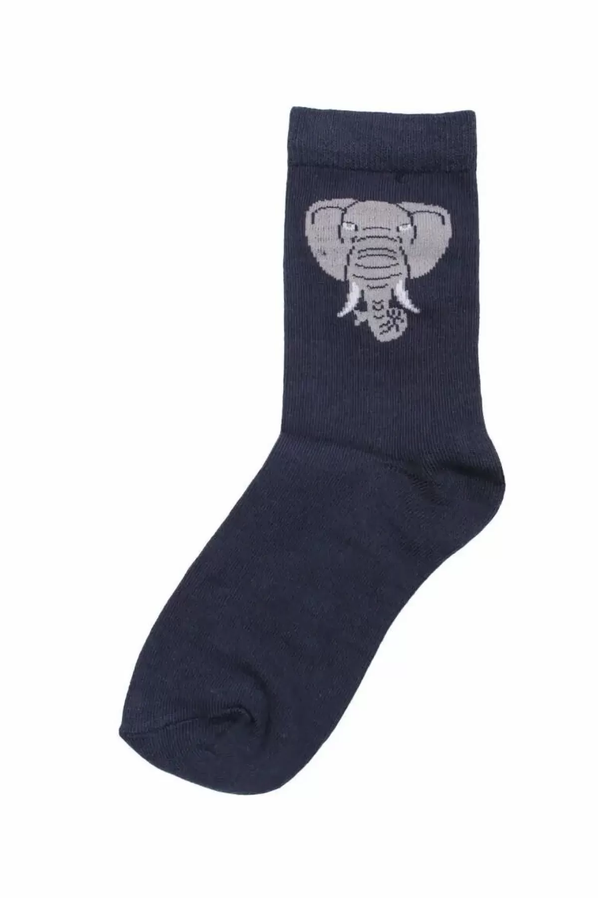 Børn Danefæ Dyrgalop Socks Navy Elefant