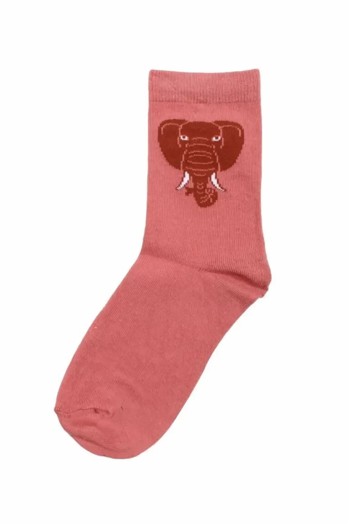 Børn Danefæ Dyrgalop Socks Old Rose Elefant