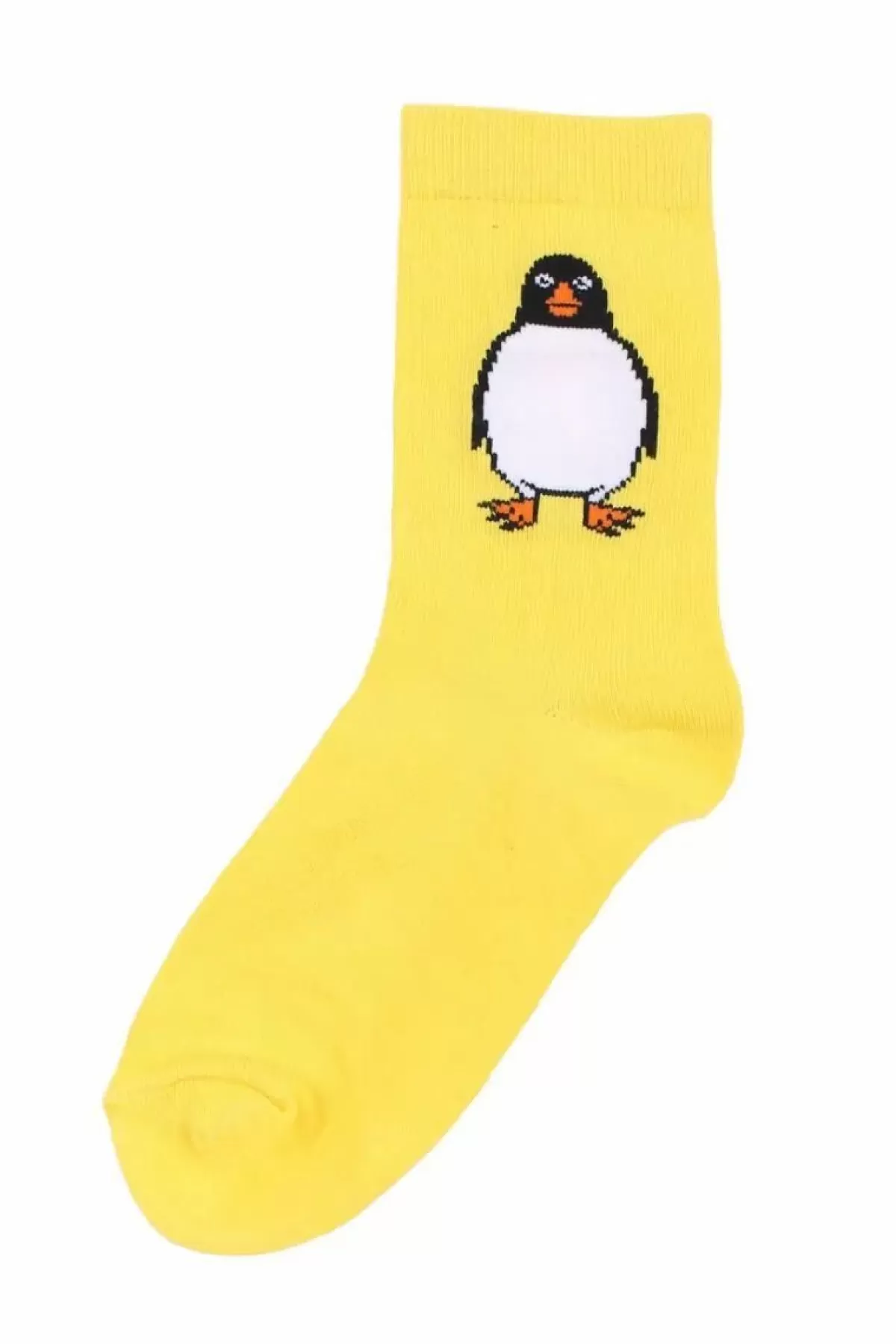 Børn Danefæ Dyrgalop Socks Yellow Pingvin