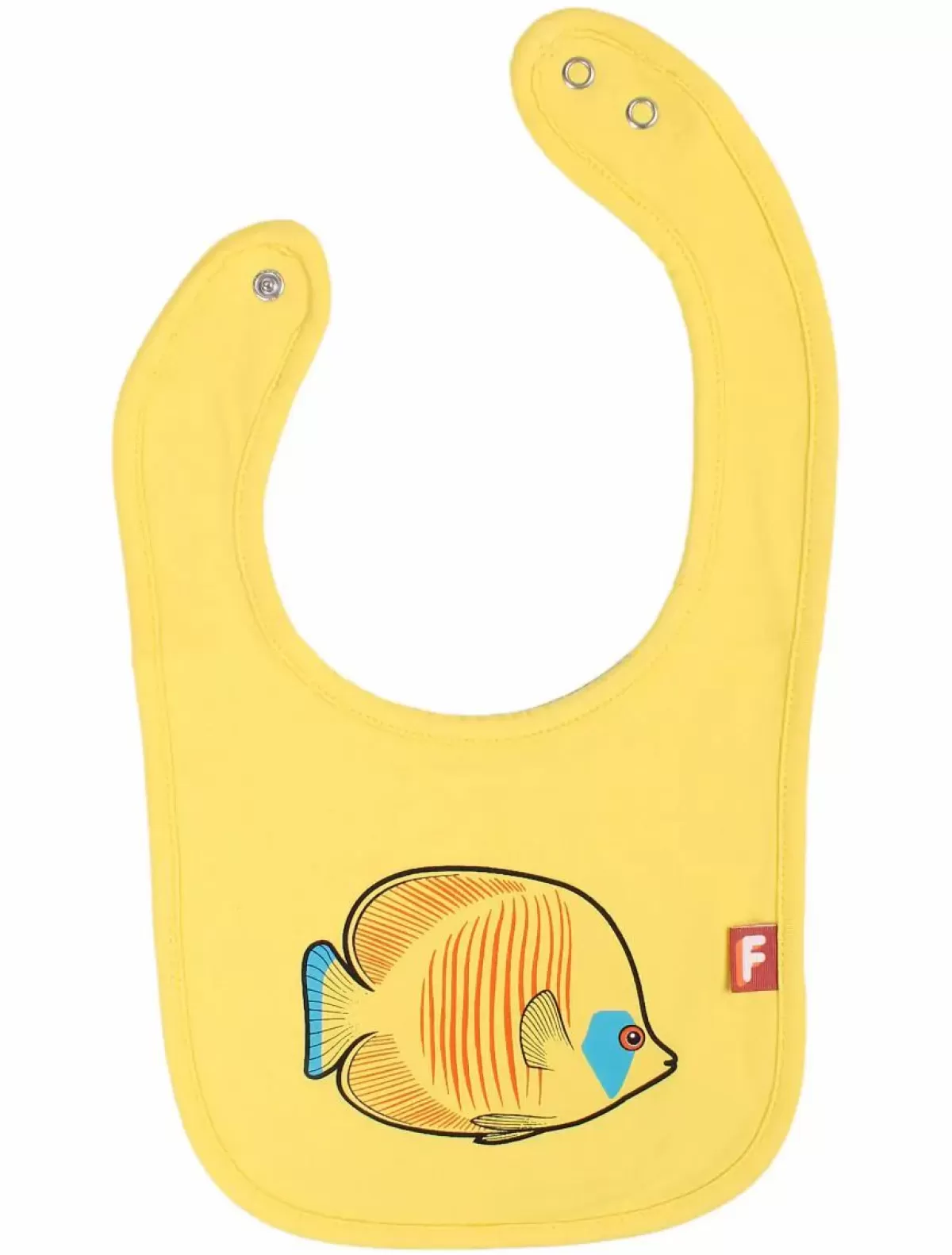 Baby Danefæ Dyrmunchie Bib Bright Yellow Fanefisk