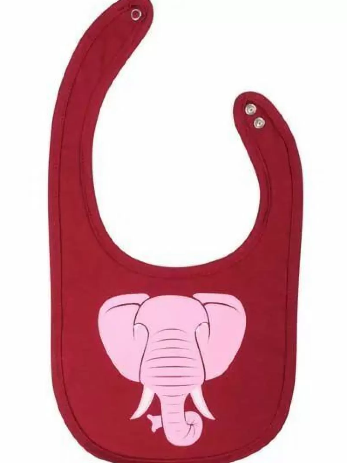 Baby Danefæ Dyrmunchie Bib Deep Red Elefant