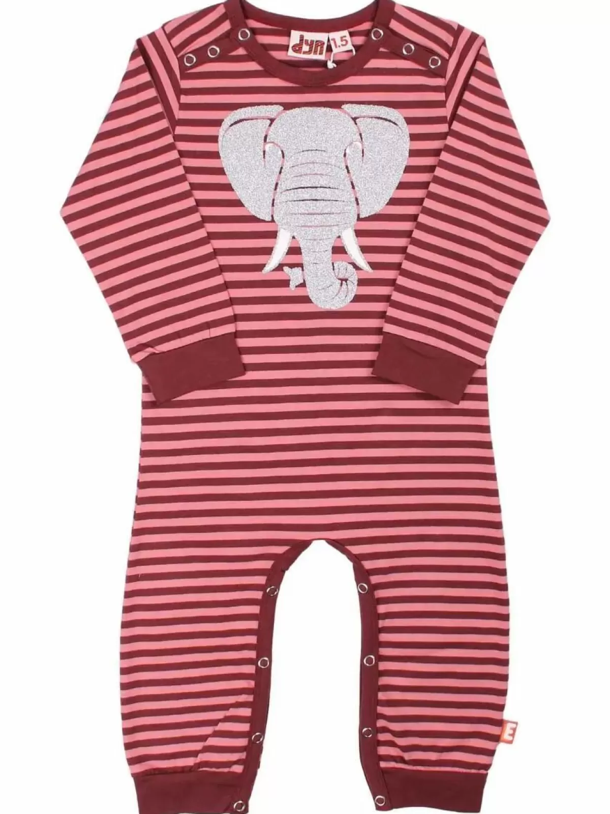 Baby Danefæ Dyrtweet Suit Red Wine/Old Rose Elefant