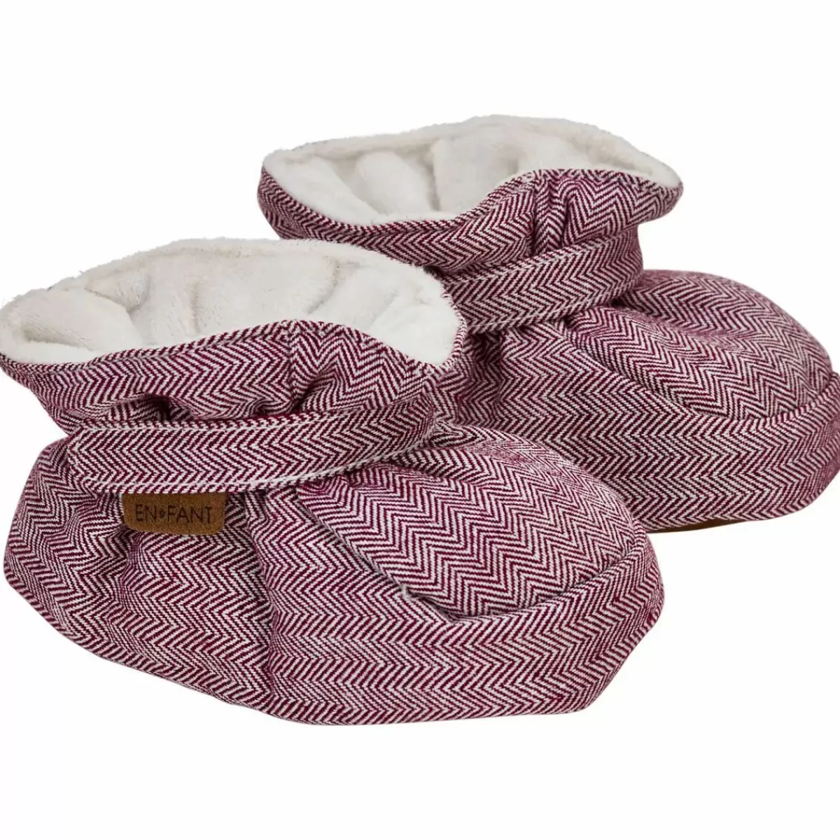 Baby Danefæ En Fant Baby Slippers Ruby/Wine