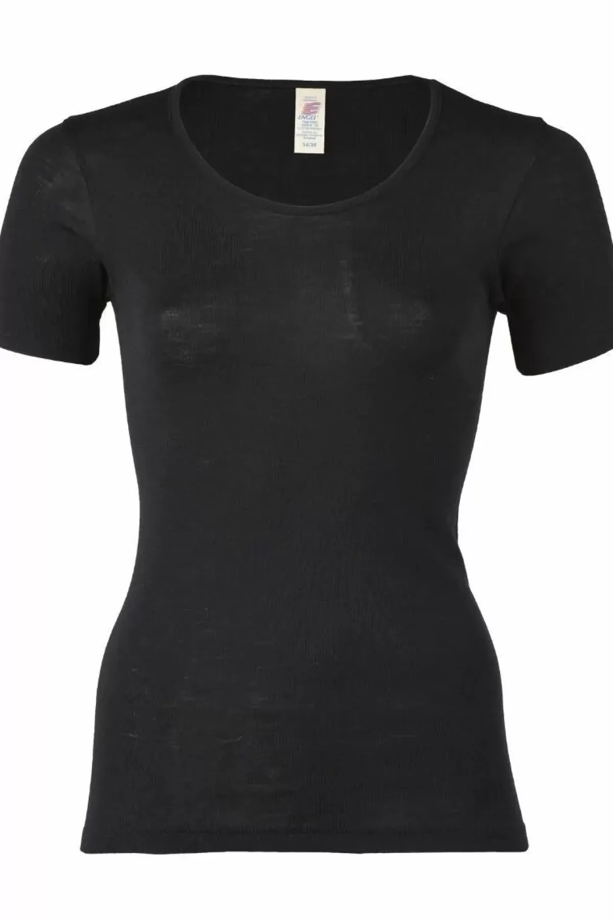 Dame Danefæ Engel Wool Natur Ladies Shirt Ss Black