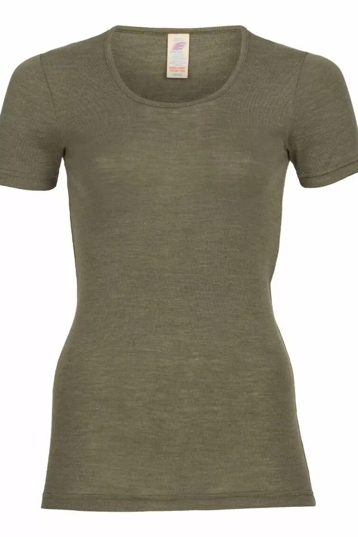 Dame Danefæ Engel Wool Natur Ladies Shirt Ss Olive