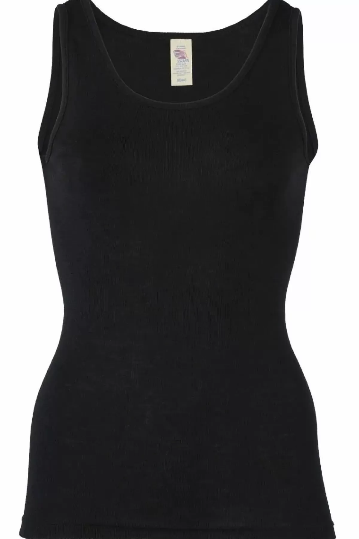 Dame Danefæ Engel Wool Natur Ladies Tanktop Black