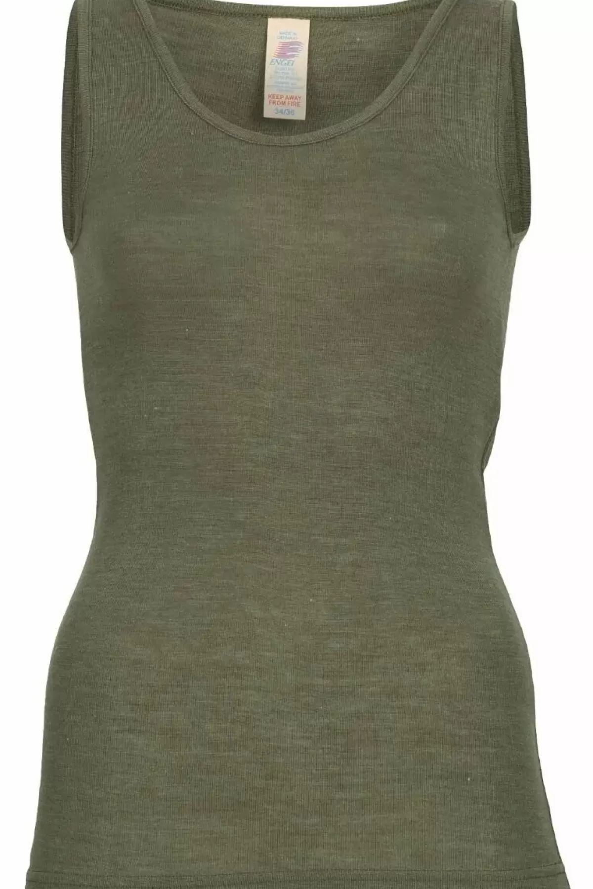 Dame Danefæ Engel Wool Natur Ladies Tanktop Olive