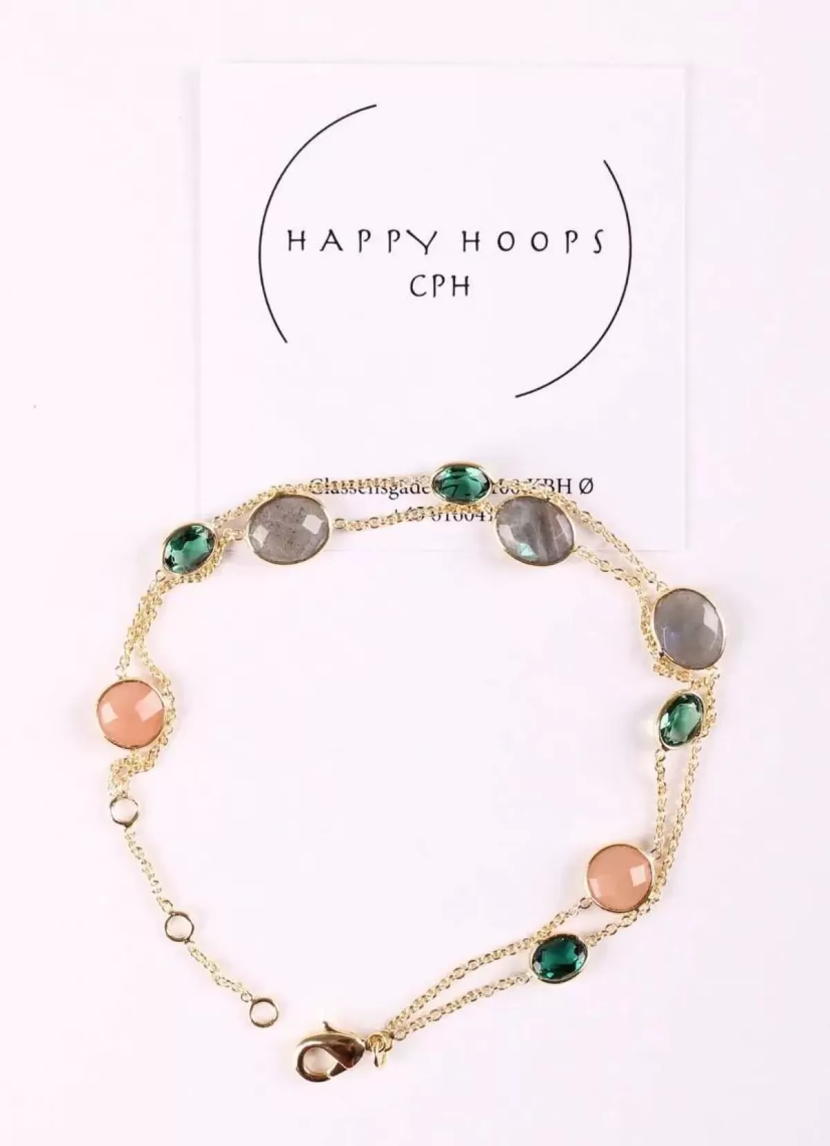 Dame Danefæ Happy Hoop Cph Rachel Armband Guldfarvet/Multi