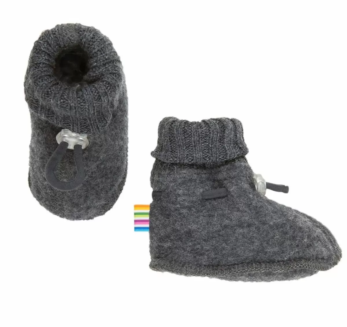 Baby Danefæ Joha Sleeping Booties Uld Fleece Koks Melange