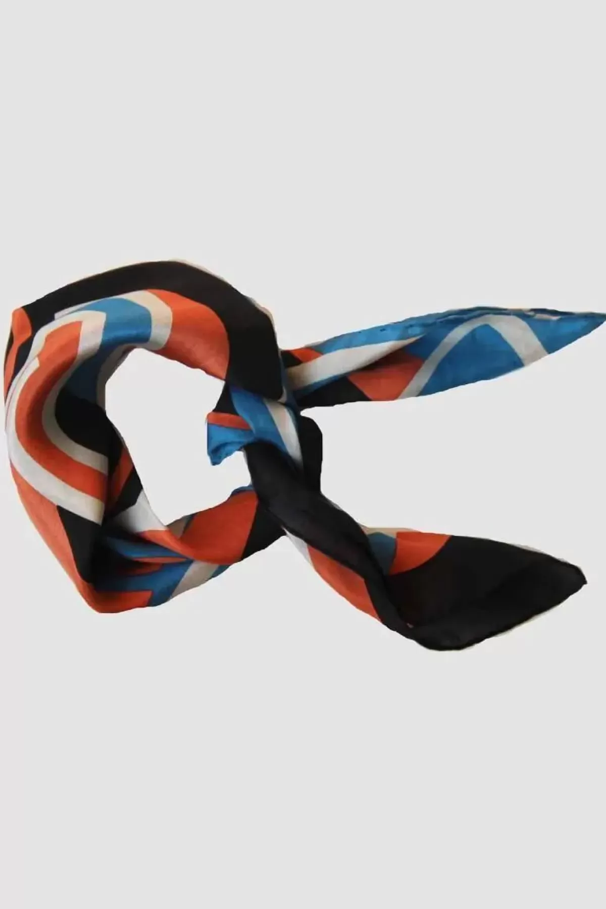 Dame Danefæ Les Belles Vagabondes Mini Silk Scarf 70'S Black