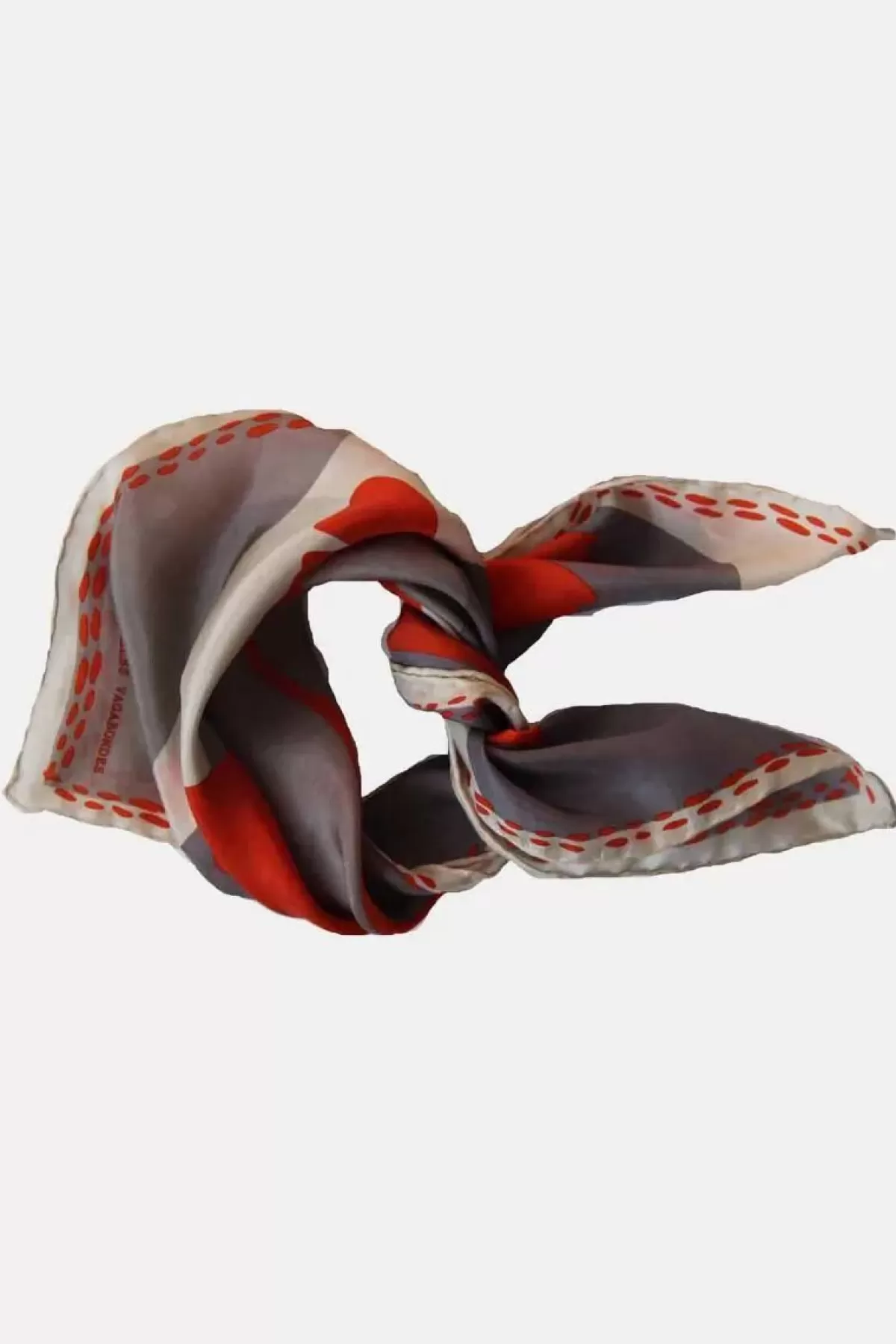 Dame Danefæ Les Belles Vagabondes Mini Silk Scarf Biloba Orange