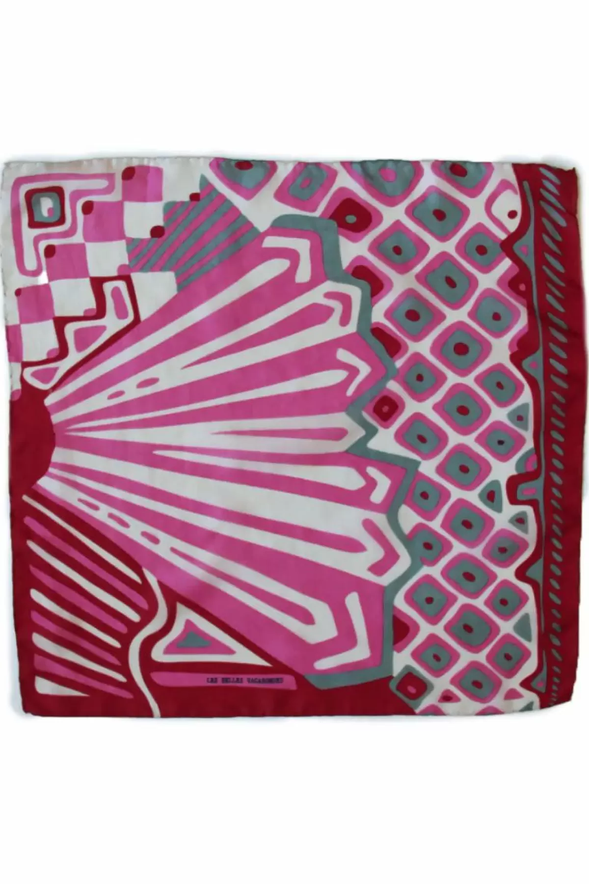 Dame Danefæ Les Belles Vagabondes Mini Silk Scarf Circus Fuchsia