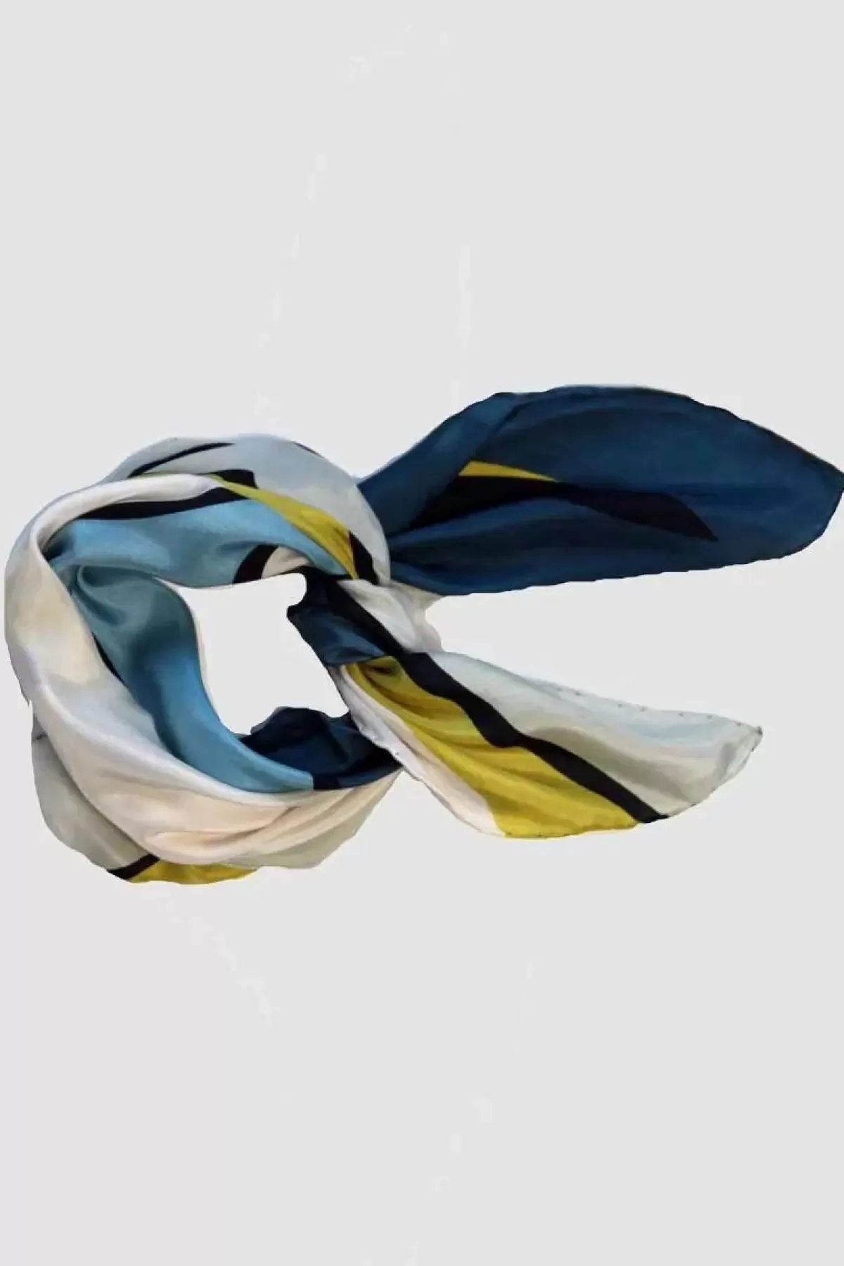 Dame Danefæ Les Belles Vagabondes Mini Silk Scarf Expression Yellow