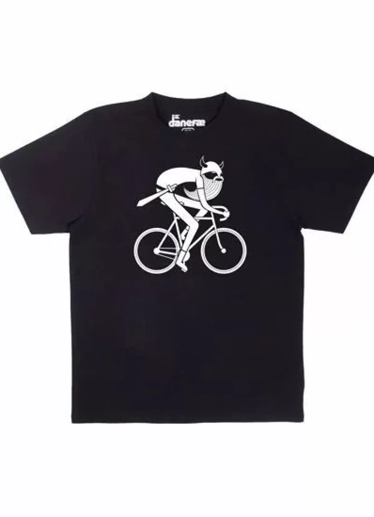 Mænd Danefæ Mande Tee Black Bikingviking (White)