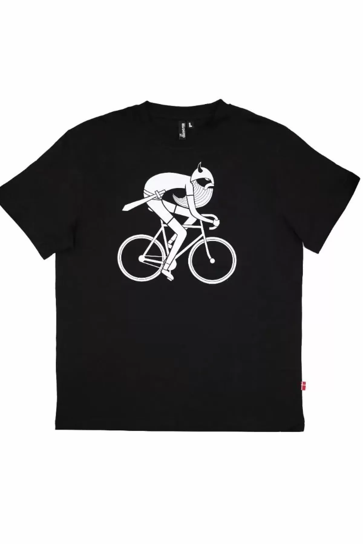 Mænd Danefæ Mande Tee X Black Biking Viking (White)