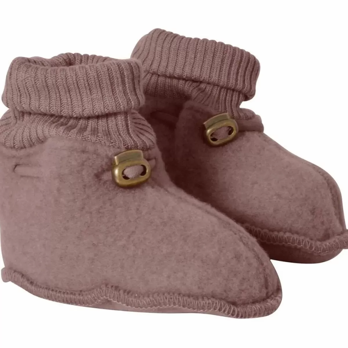 Baby Danefæ Mikk-Line Wool Footies Burlwood