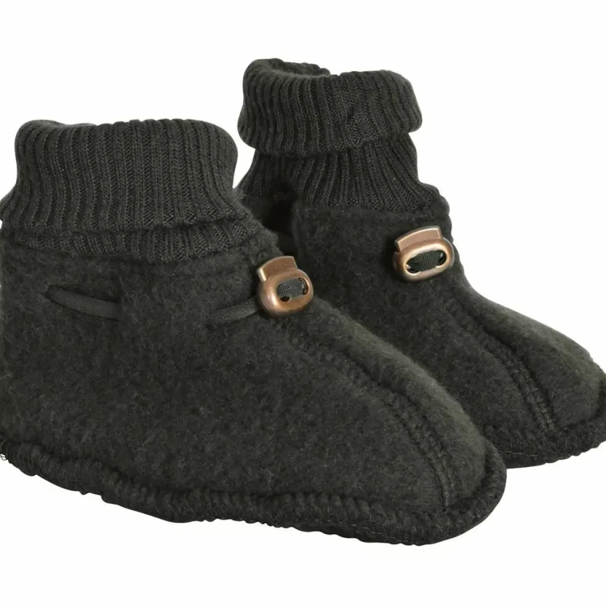 Baby Danefæ Mikk-Line Wool Footies Tarmac