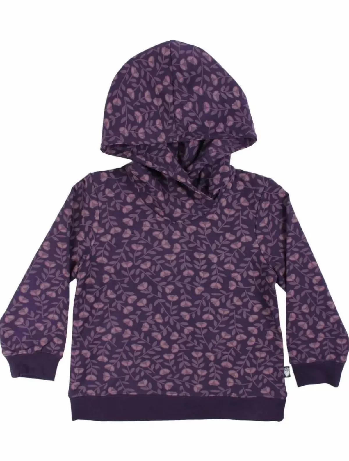 Børn Danefæ Organic - Danebirch Hoodie Black Mauve Fleurie