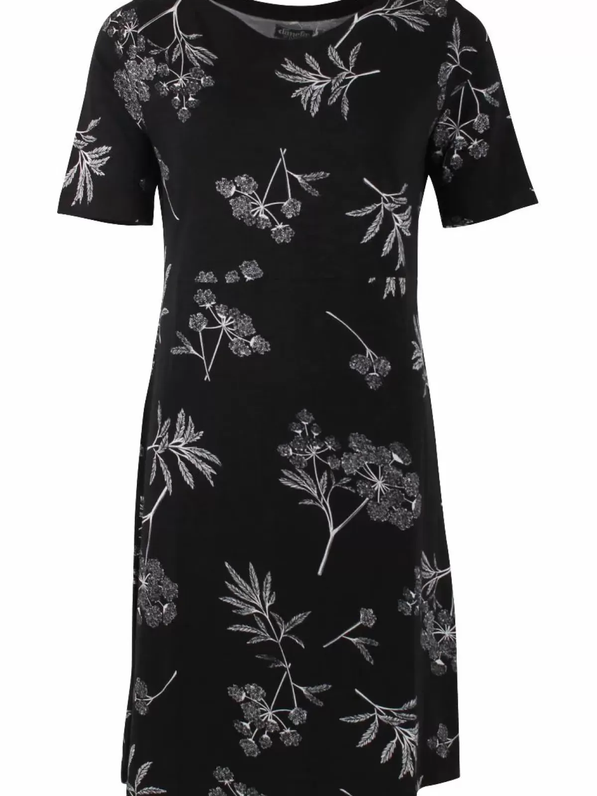 Dame Danefæ Organic - Danedaffodil Slub Dress Black Hemlock