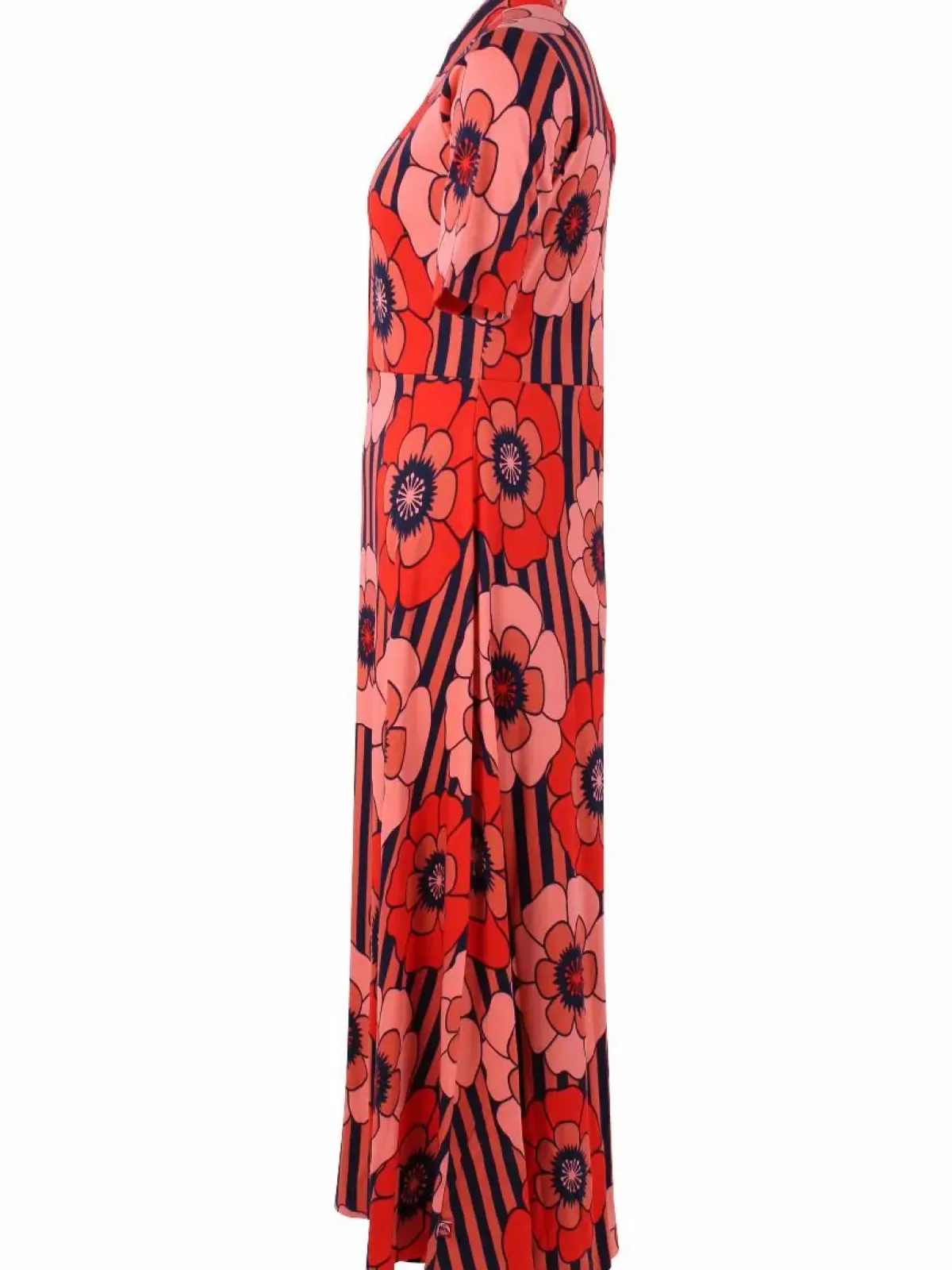 Dame Danefæ Organic - Danehettie Interlock Dress Bright Red Power Flower