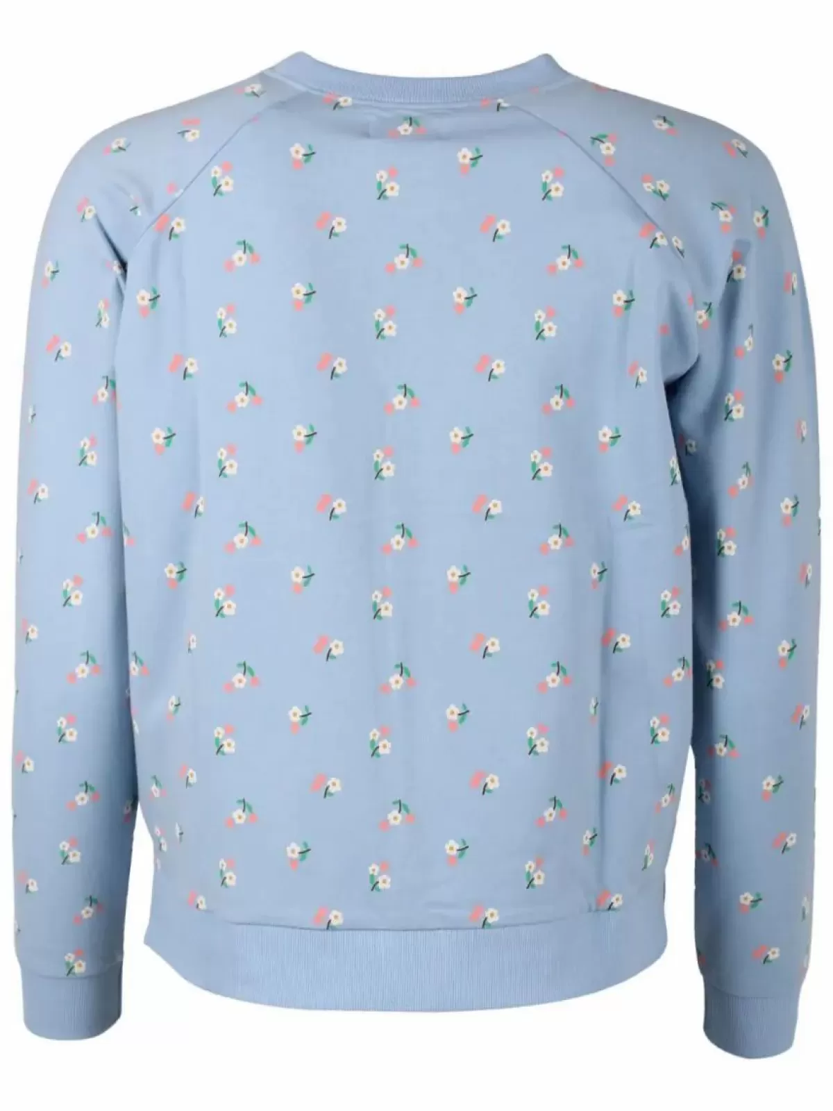 Dame Danefæ Organic - Daneklausen Sweat Pastel Blue Mini Flower