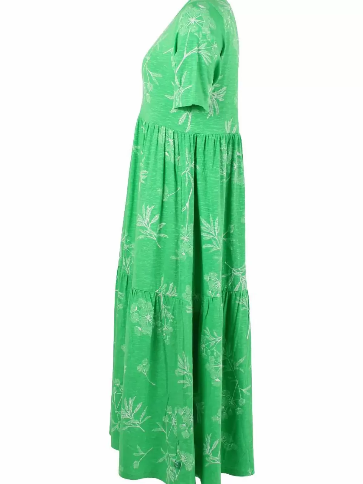 Dame Danefæ Organic - Danemarkise Slub Jersey Dress Spring Green Hemlock