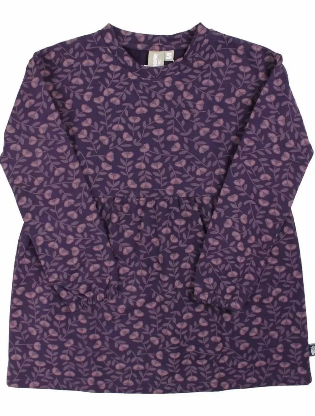 Børn Danefæ Organic - Danemolly Dress Black Mauve Fleurie