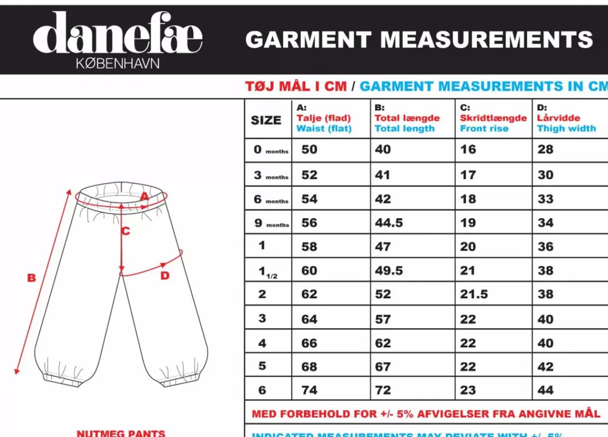 Baby Danefæ Organic - Danenutmeg Pants Fairy