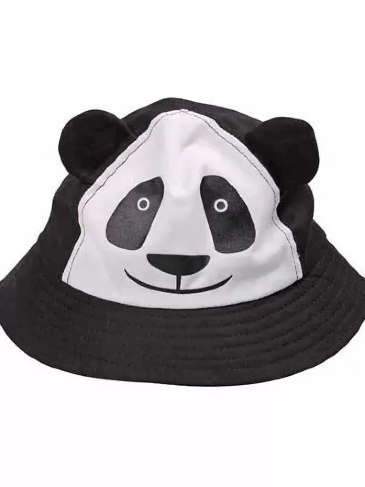 Børn Danefæ Panda Bucket Hat Black/White