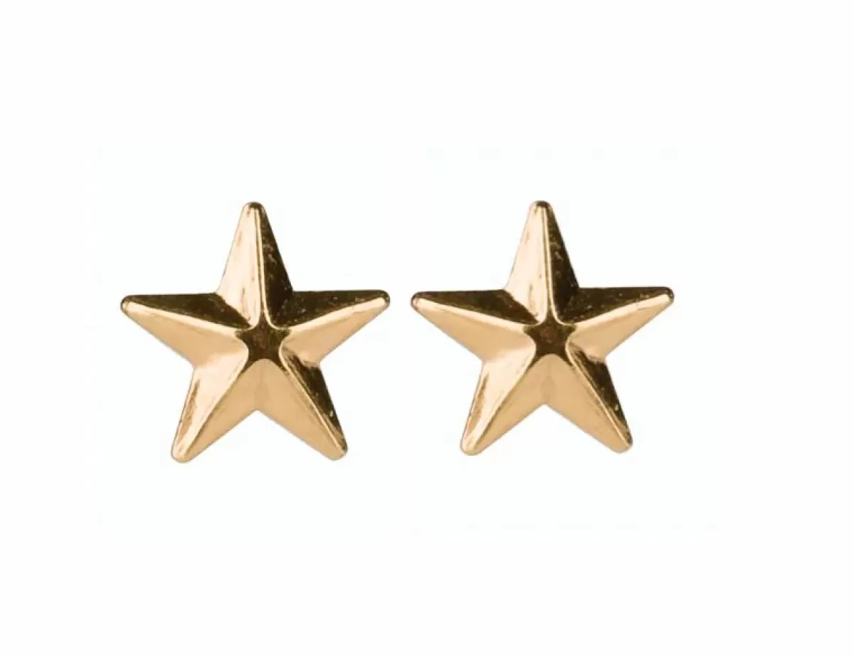 Dame Danefæ Pico Cph Star Studs Guldbelagt