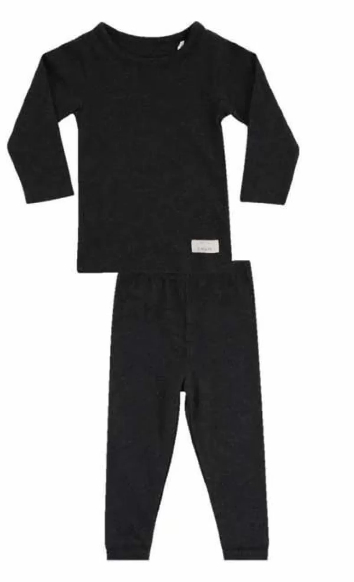 Baby Danefæ Snork Ls Lounge Pyjamas Black Melange Unisex