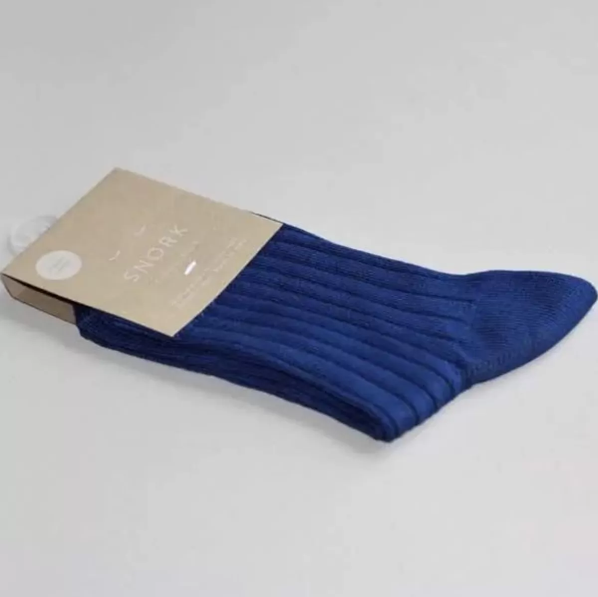 Børn Danefæ Snork Organic Rib Socks Blue