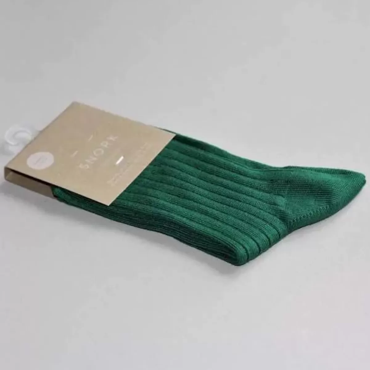 Børn Danefæ Snork Organic Rib Socks Green