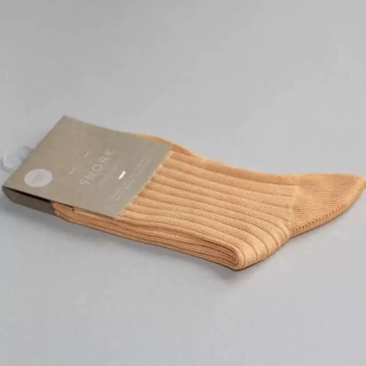 Børn Danefæ Snork Organic Rib Socks Yellow