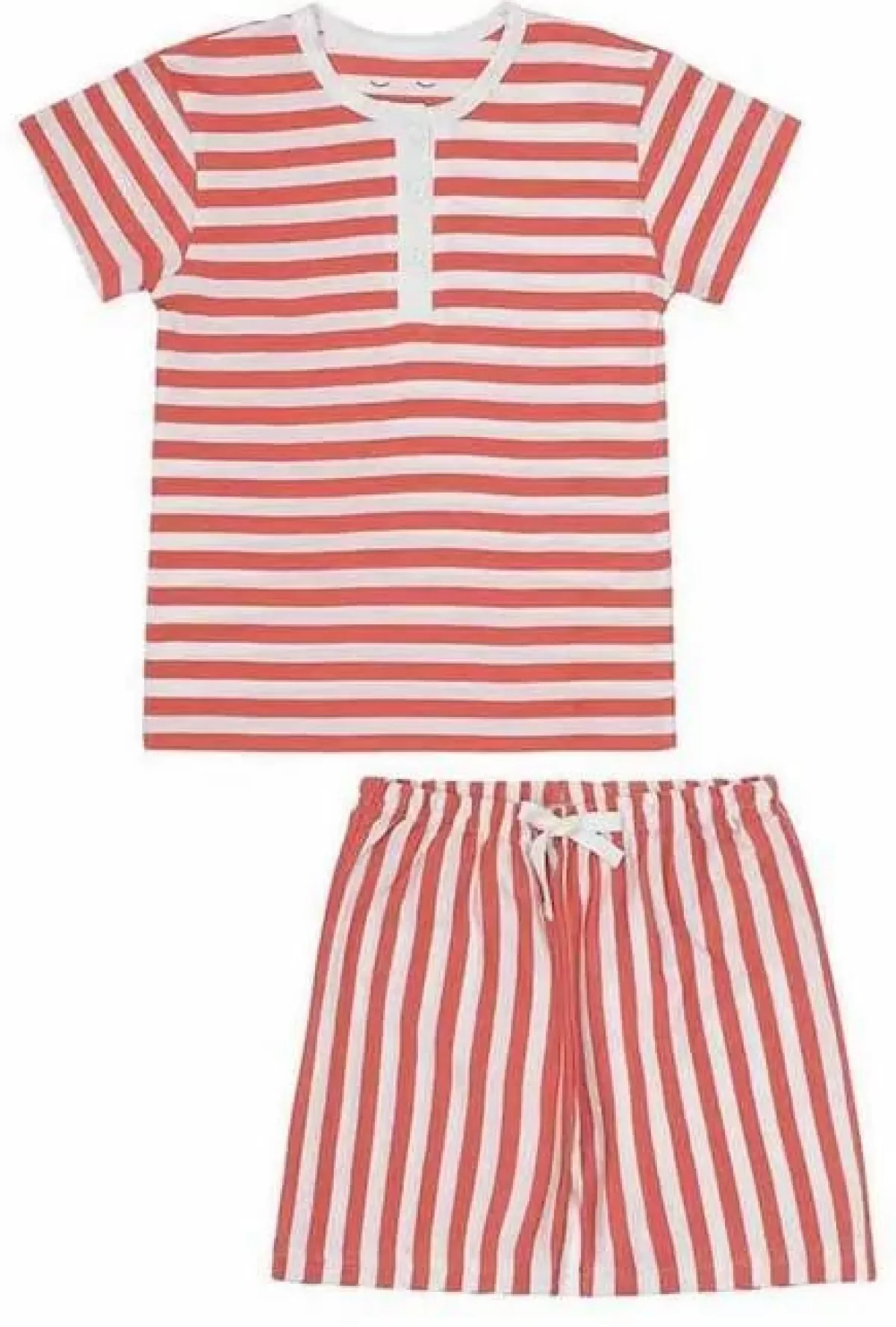 Baby Danefæ Snork Vilhelm Summer Pyjamas Lazy Red Stripes